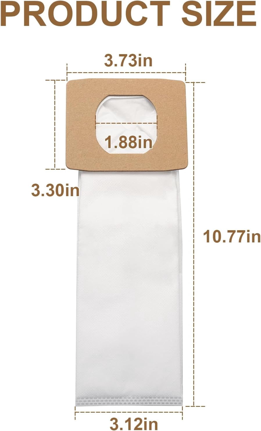 MHAWBL-10 Pack AH10005 SH10000 UH30010COM Type I HEPA Vacuum Cleaner Bags Replacement Compatible With Hoover Platinum Type I Canister Vacuum CleanerCanister Vacuum Bags For Hoover UH30010COM UH30010C