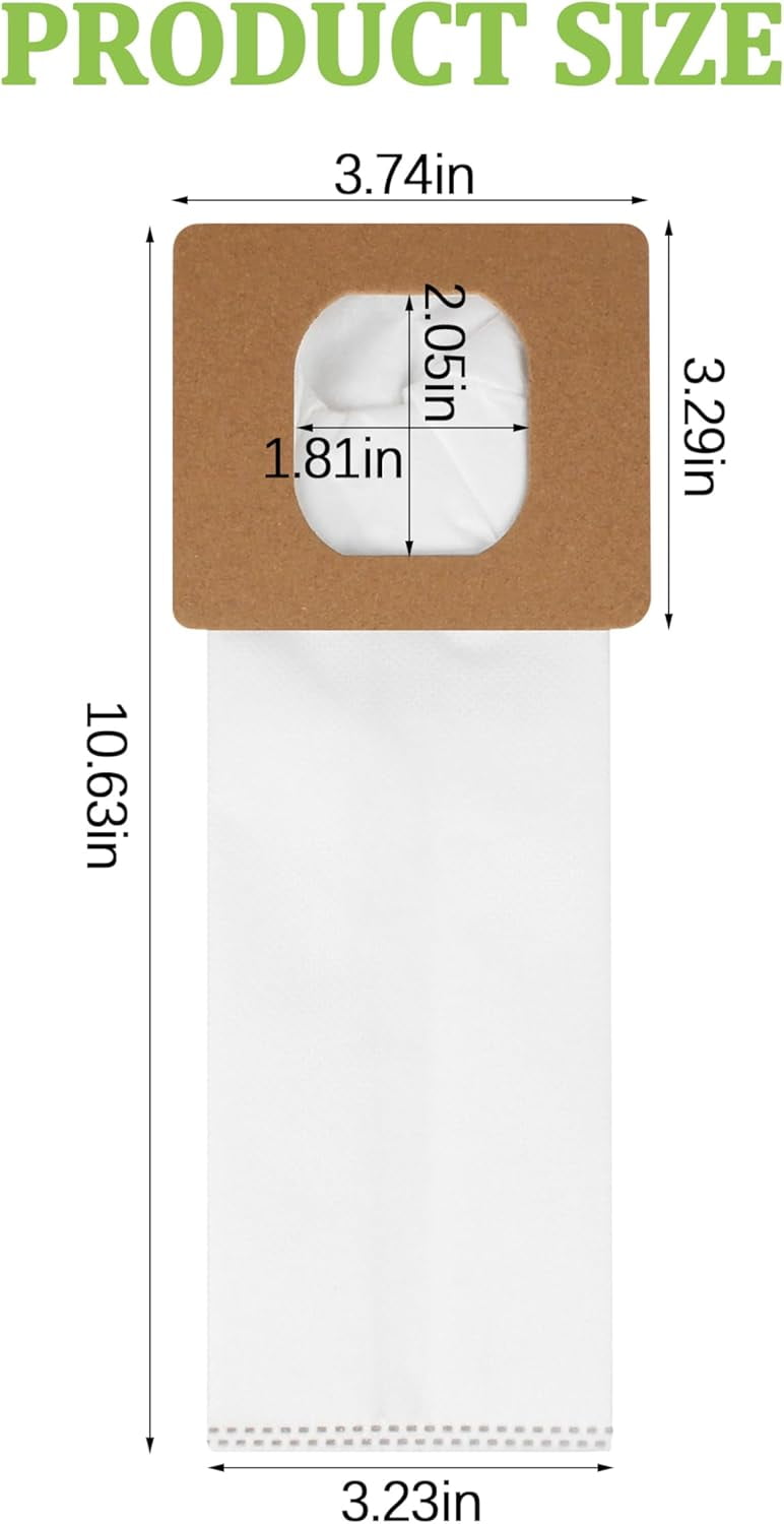 MHAWBL-10 Pack Type I Vacuum Bags Fits for Hoover Canister Vacuum Cleaner,Part AH10005 UH30010COM