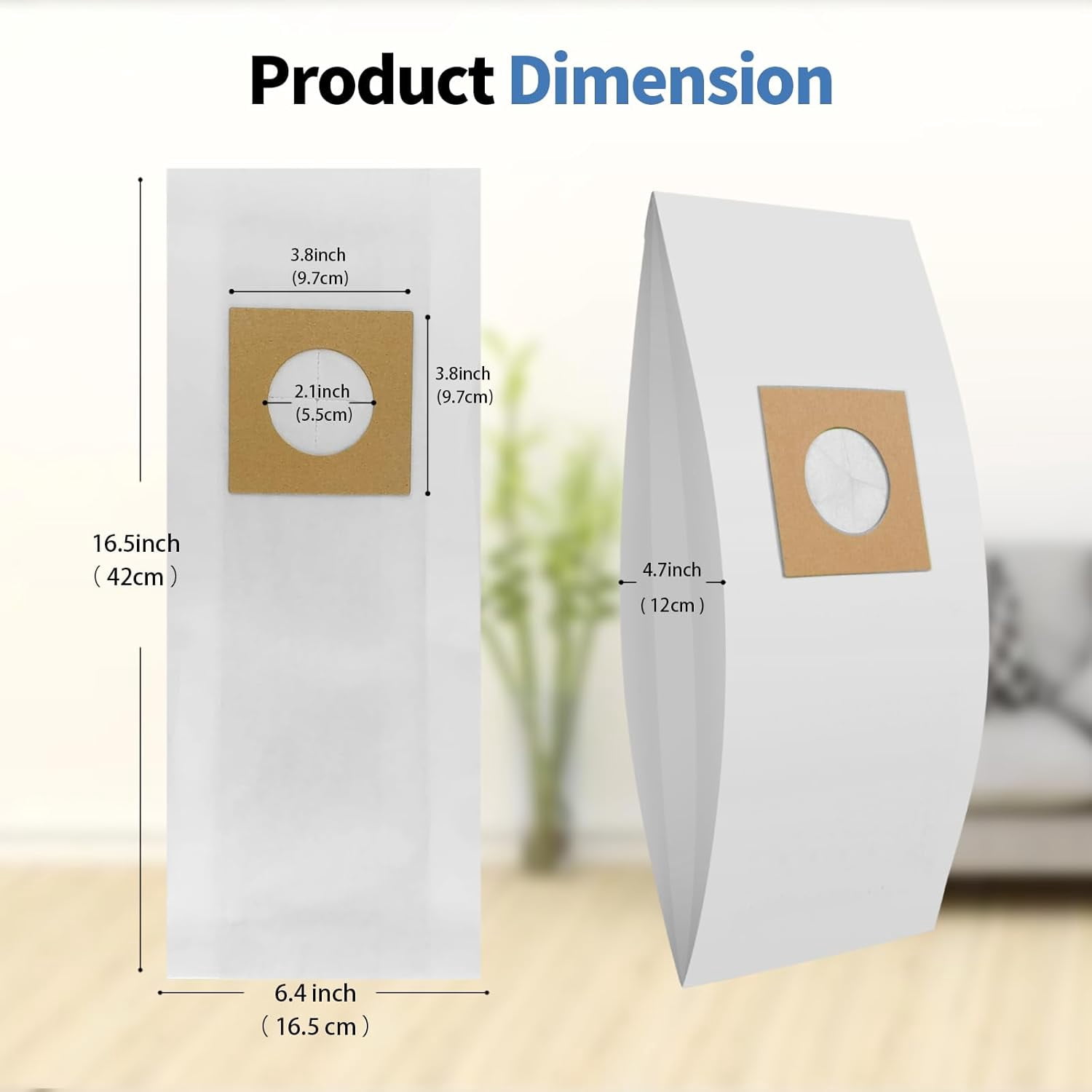 MHAWBL-10 Pack Type Y Vacuum Dust Cleaner Bags Replacement to Hoover WindTunnel Upright Style Y, Z, YZ Paper Bags Replace Part 4010100Y