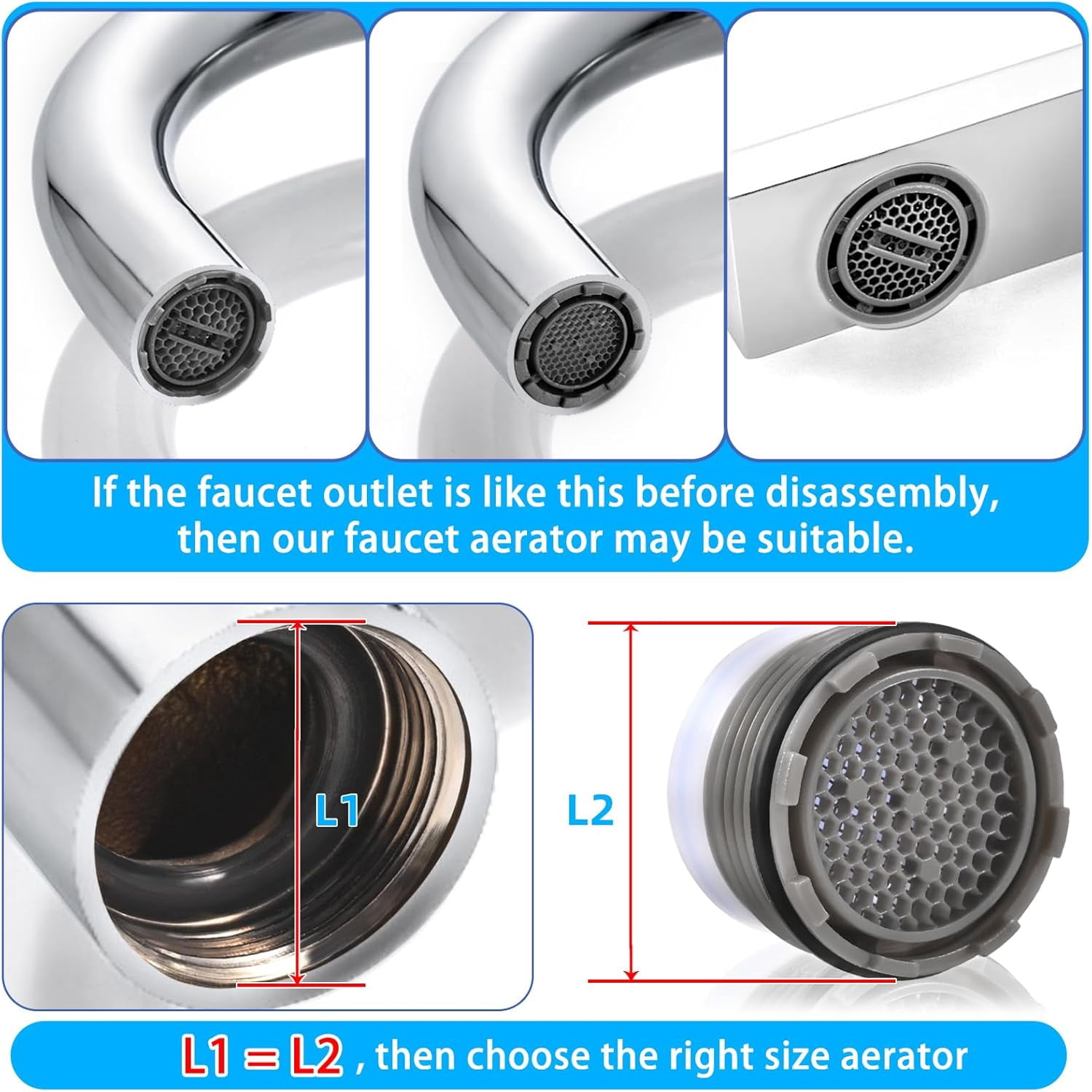 MHAWBL-12 PCS Faucet Aerator Set, M16.5, M18.5, M21.5, M24, Kitchen & Bathroom Sink Aerator Replacement with Key Removal Wrench Tool