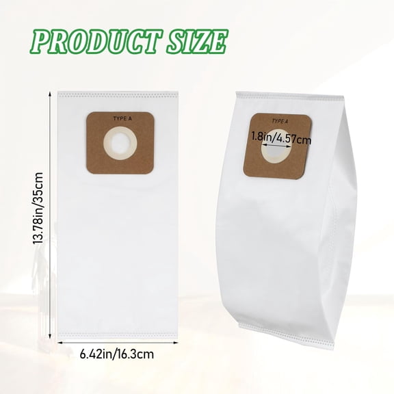 MHAWBL-12Pcs SAH-6 Vacuum Bags for Simplicity Type A S20EZM Upright Vacuum Cleaner Symmetry and 6 Series