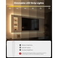 thumbnail image 1 of MHAWBL-16.4ft LED Strip Lights Warm White 3000K 300 LEDs Dimmable Cuttable LED Light Strip 5V USB Powered with Self-Adhesive for Bedroom Kitchen Under Cabinet Vanity Mirror Home Decoration CRI85+, 1 of 4