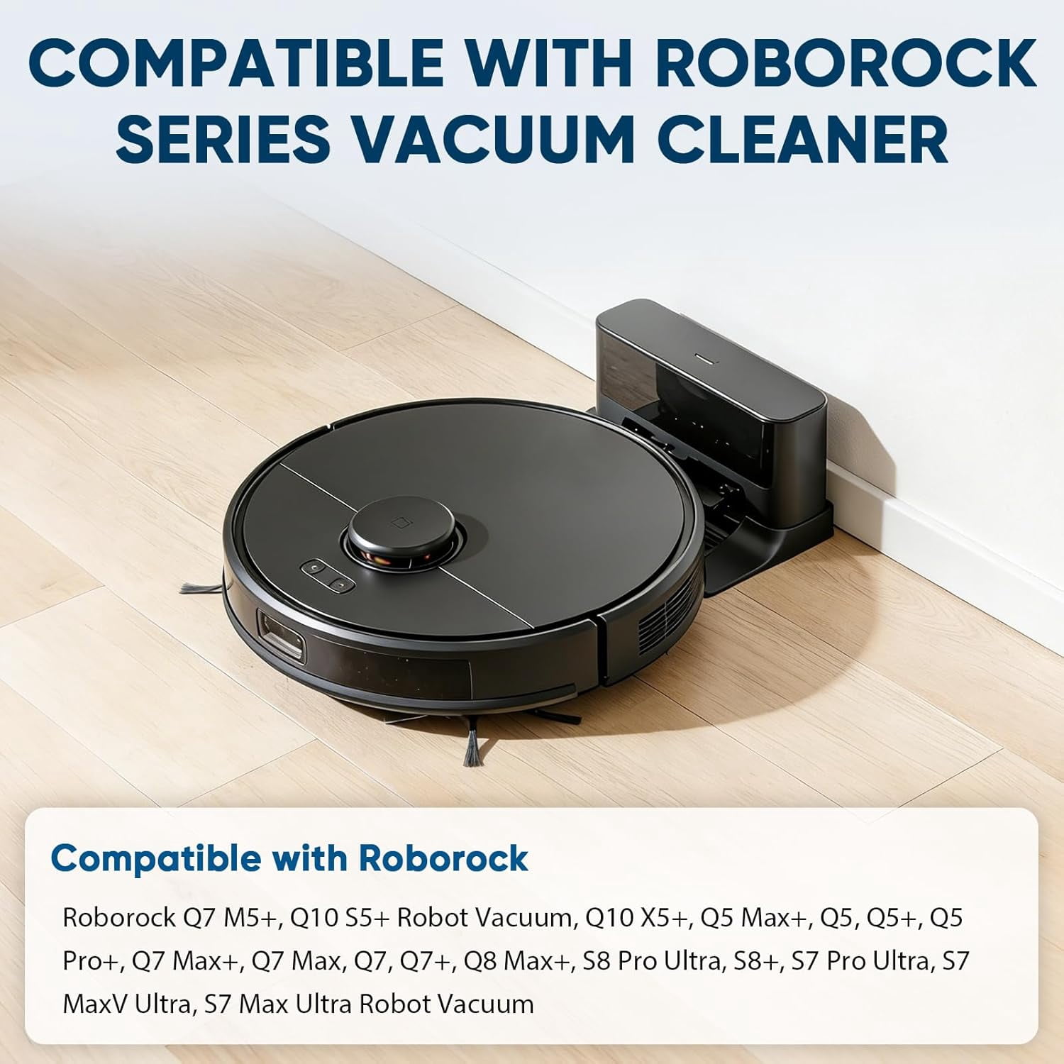 MHAWBL-22 Pack Q5 Vacuum Dust Bag for Roborock Q7 M5+, S8 Pro Ultra, S8+, Q7 Max+, Q8 Max+, Q5 Max+, Q5+, Q10 S5+, Q10 X5+, Q5, Q5 Pro+,Q7, Q7+, S7 Pro Ultra, S7 MaxV Ultra Robot Vacuum, 3.6L Vacuum