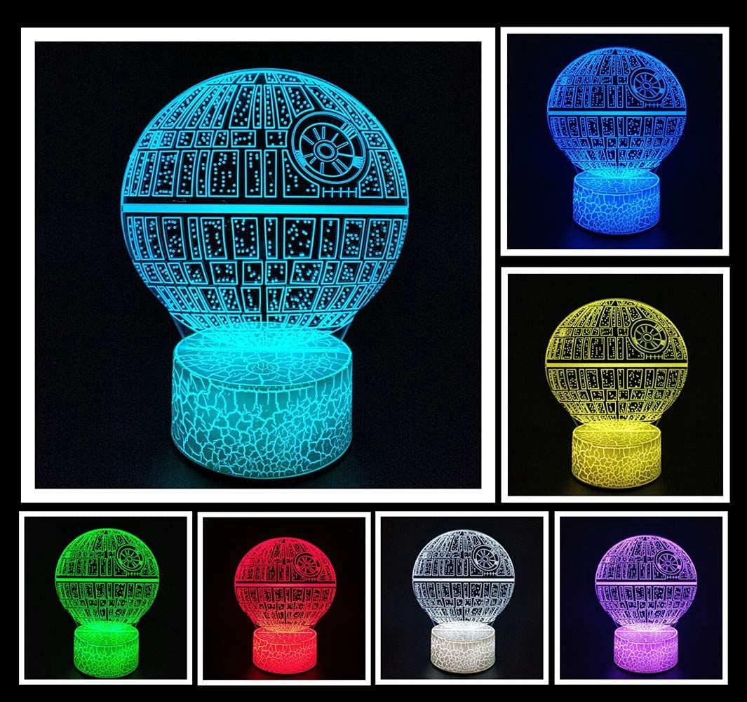 MHAWBL-3D Optical Illusion Night Light, Visual Creative LED Desk Lamp ...