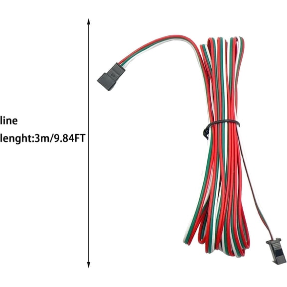 MHAWBL-4Pcs 3M 9.84FT 22AWG 3 Pin JST SM Male Female Plug LED Connector Extension Cable Compatible with WS2812B WS2811 WS2814 SK6812 FCOB RGB CCT LED Strip Lights Symphony LED Lights with connectors