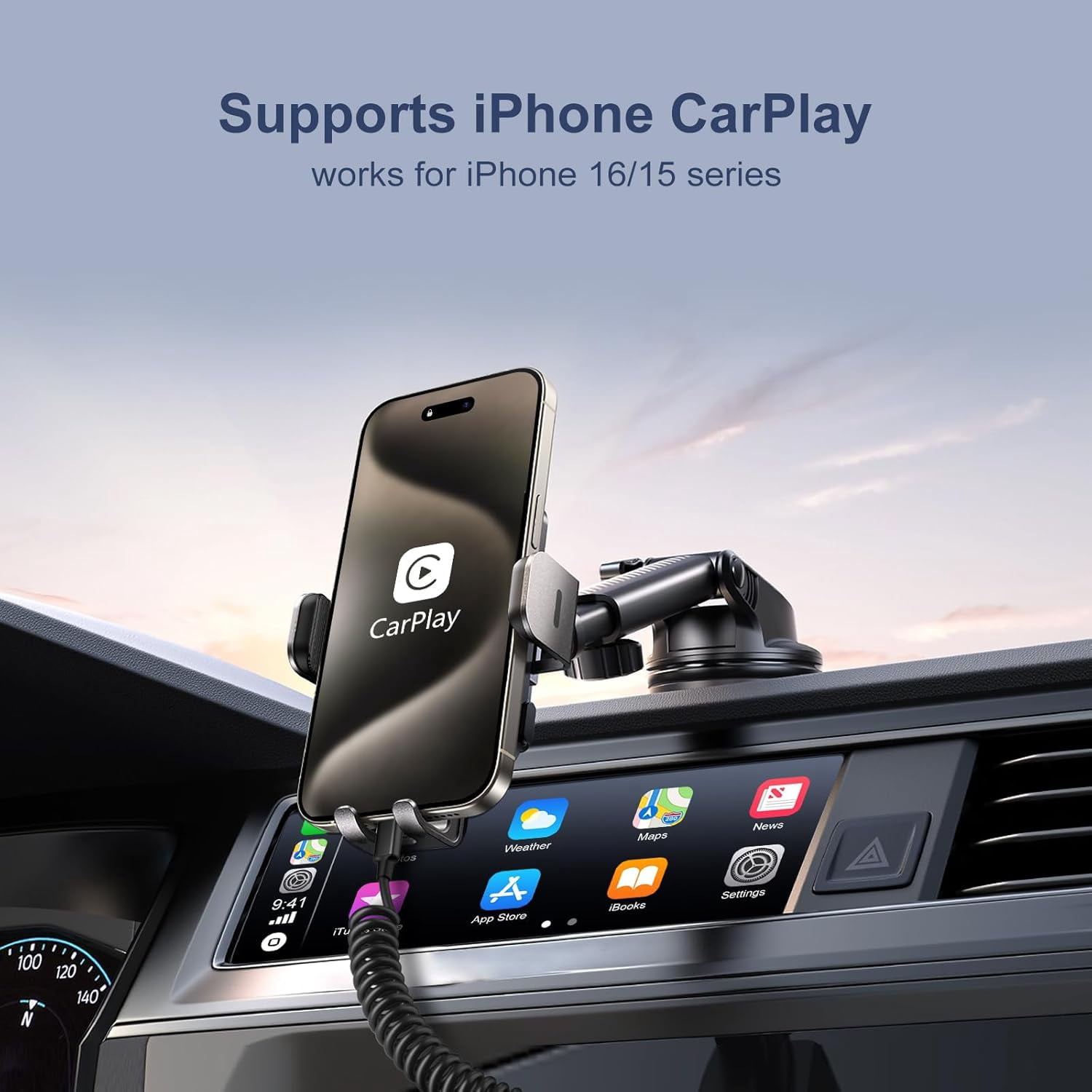 MHAWBL-Coiled USB C Cable for Car, 3ft Retractable Car Charger Type C Fast Charging Cord 60W 3A for iPhone 17 16 15 Pro Max Carplay Galaxy S25 Ultra S24 FE A15 A54 A35 A16 Android Phones, 3Pack