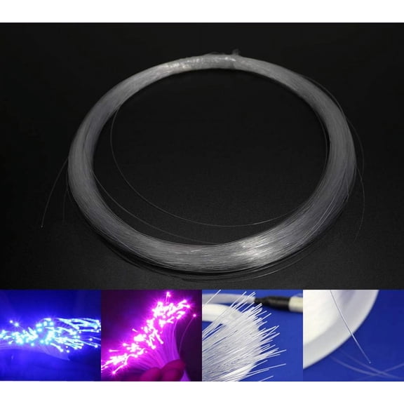 MHAWBL-PMMA Plastic End Glow Fiber Optic Cable 0.25mm(0.01inch) 100m(328ft)/Roll for Star Sky Ceiling All Kind Led Light Engine Driver Source