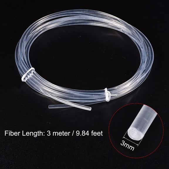 MHAWBL-PMMA Side Glow Fiber Optic Cable 3mm 3.0M for LED Light Guide in Home, Hotel