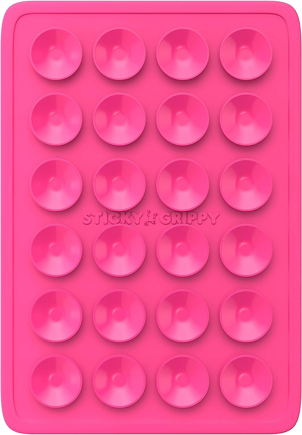 MHAWBL-Suction Phone Case Mount, Sillicon Adhesive Phone Accessory for iPhone and Android, Hands-Free Strong Grip Mirror Shower Phone Holder, Tiktok Videos and Selfies (Pink)