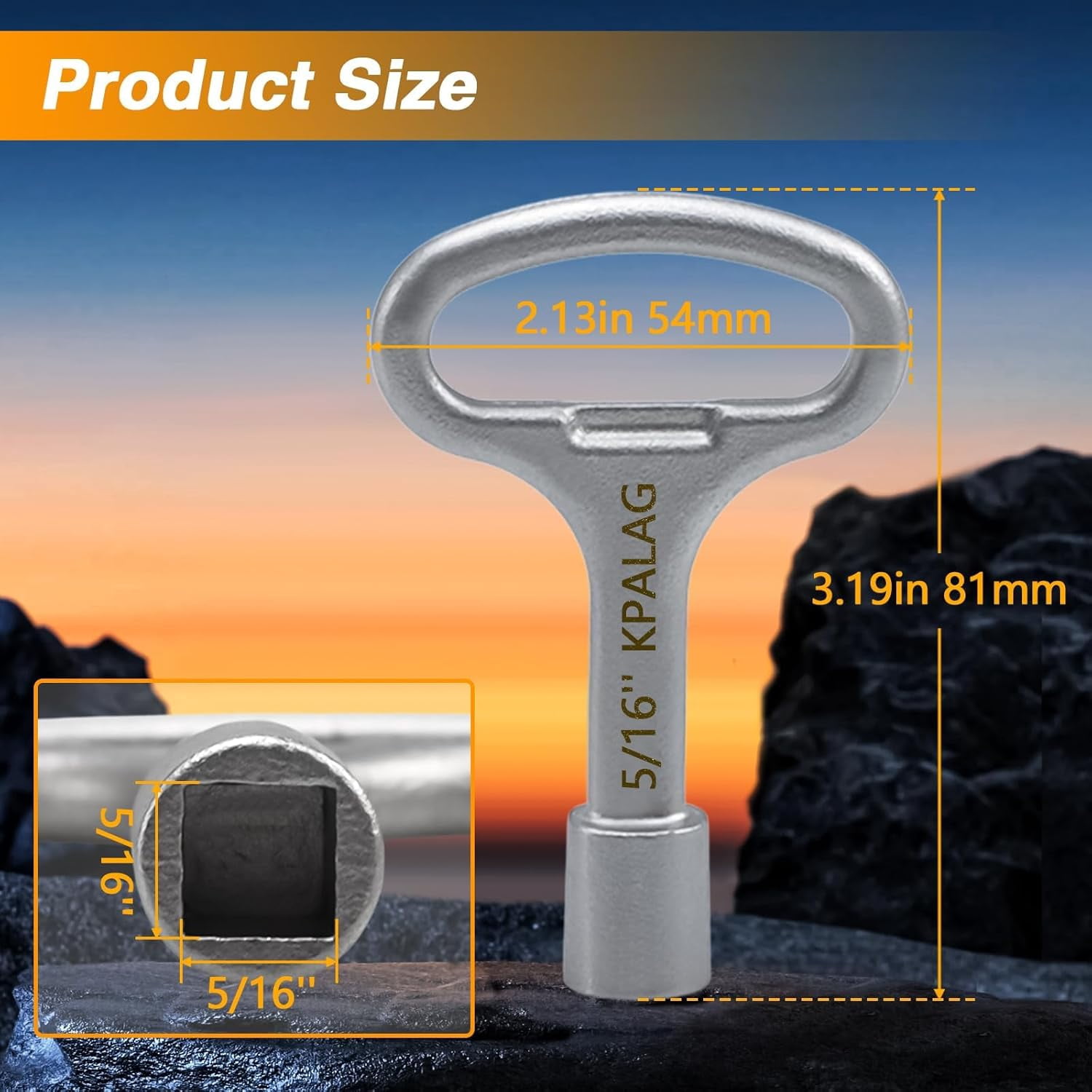 MAK-A-KEY Key Stock 5/16 x 5/16 x 1 ft 316 SS Undrsz