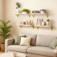 thumbnail image 1 of MHAWBL-White Shelves, Wood Wall Floating Mounted Shelves for Bedroom, Bathroom, Living Room, Kitchen Storage and Decor(White, Set of 4, 16.5 Inch), 1 of 4