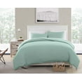 thumbnail image 1 of MHF Home Teal Heather Recylced Cotton Blend Duvet Set Size Twin, 1 of 5