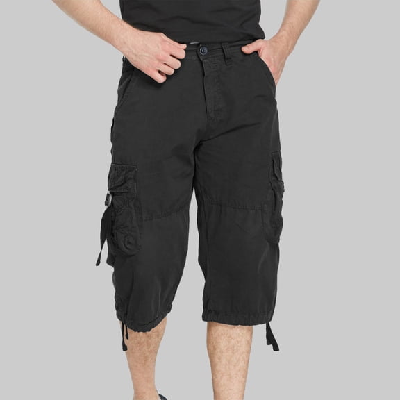 MHFRRA Cargo Jeans for Men Cargo 7 Pants Pocket Loose Slacks
