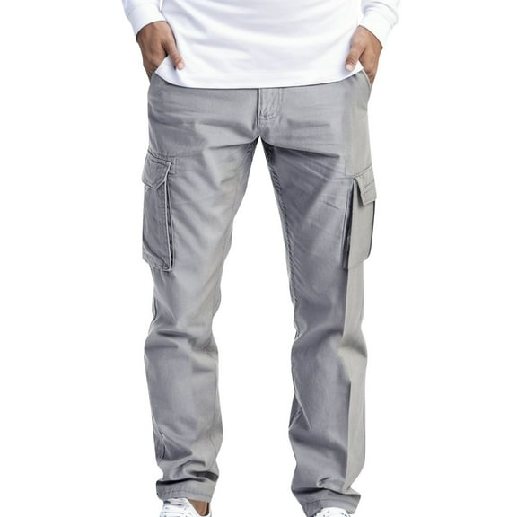 MHFRRA Cargo Jeans for Men Cargo Wear Cargo Men's Full 6 Pocket Work Pants Trousers Men's Pants