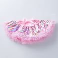 thumbnail image 1 of MHFRRA Girls Dress Girls Rainbow Birthday Party Tutu Skirt Performance Skirt Bowkot Cute Fashion Dot Printing Skirt 0-1 Years, 1 of 3