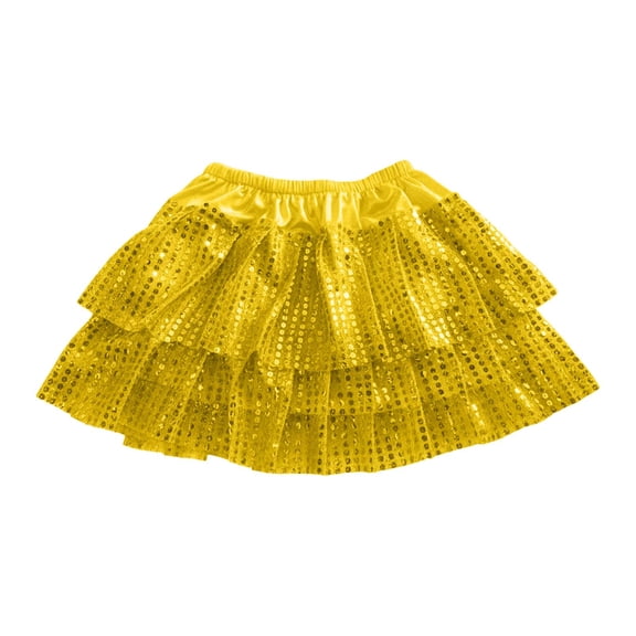MHFRRA Girls Skirts Girls Dance Skirt Carnival Performance Stage Wear Latin Jazz Party Tutu for Childrens Recital and Competition Outfit 7-8 Years