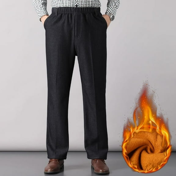 MHFRRA Mens Bootcut Jeans Men‘S Straight Fit Flexible Waist Comfort Jeans Jeans for Men Baggy Elastic Waist Straight Jeans Size XXXXL