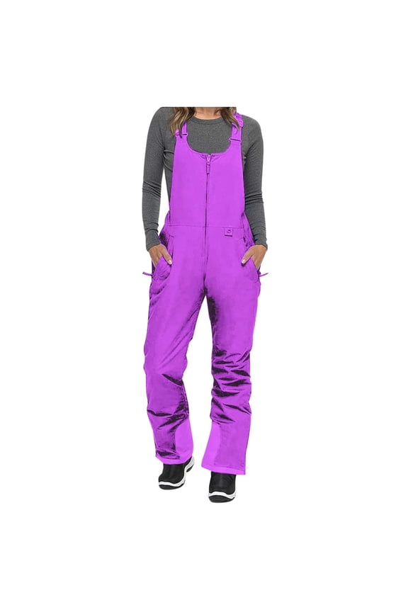 Snow Jacket Women's Snowboarding Pants with Suspenders Windproof & Ski Pants for Winter Sports XL