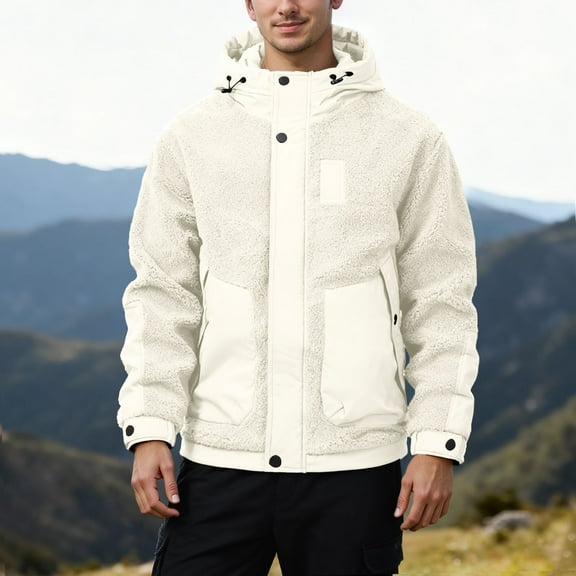 MHFRRA Winter Coats for Men Thermal Jacket for Winter Outdoor Sports and Casual Wear with Thick Warm and Comfortable Fit for Cold Weather Activities and Daily Use