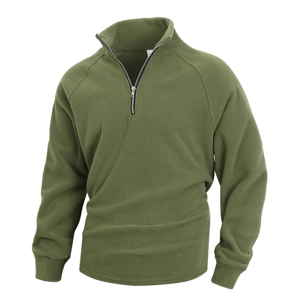 MHFRRA Winter Coats Men's Fashion Slim Stand Collar Long Sleeve Pullover Sweater Casual Jacket