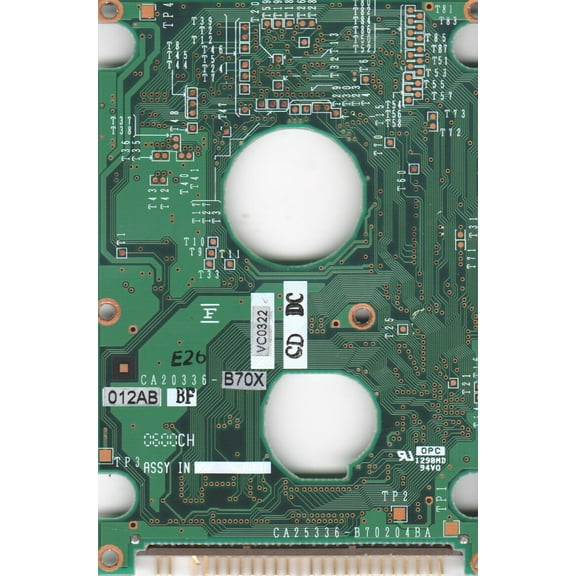 MHK2060AT, PN CA05366-B020, Fujitsu 6GB IDE 2.5 PCB