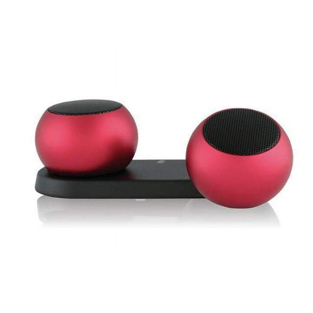 MHM-STEREORED My Heavy Metal Stereo Pair Bluetooth Speaker - Red