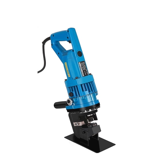 MHP-20 900W Electric Handy Hydraulic Hole Puncher, 6mm Knockout Punch Tools, 5 Dies Set On Steel Plate Aluminum Iron Plate ,Wide Application