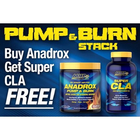 MHP 490260 Anadrox Pump & Burn Pre-Workout Powder, Wild Cherry - 30 per Servings