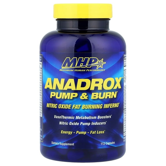 MHP Anadrox Pump & Burn, Nitric Oxide Fat Burning Inferno, 112 capsules