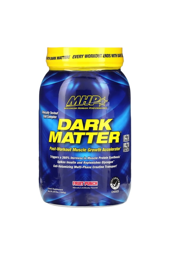 DARK MATTER, Post-Workout Muscle Growth Accelerator, Fruit Punch, 3.44 lbs (1,560 g)