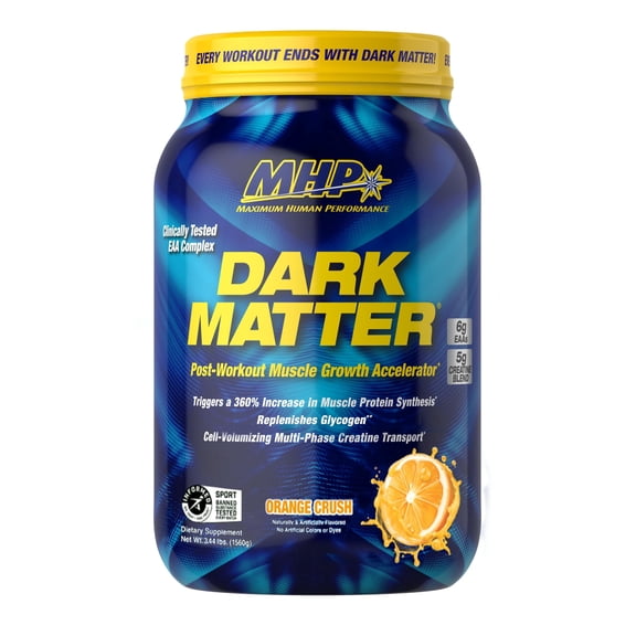 MHP Dark Matter Post Workout, EAA and Creatine, Recovery, Orange Crush, 20 Servings, 55 Oz