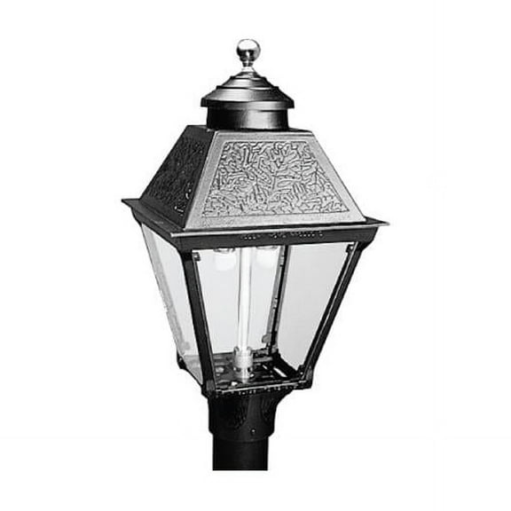 MHP Everglow HK1A-NO HK Aluminum Post Mount Open Flame & Natural Gas Lamp Head, Black