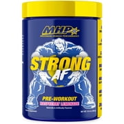MHP Strong AF, Pre-Workout, Muscle Building, Strength, Performance, Creatine, Shilajit, Beta Alanine, Citrulline, Alpha-GPC, Raspberry Lemonade, 40 Servings