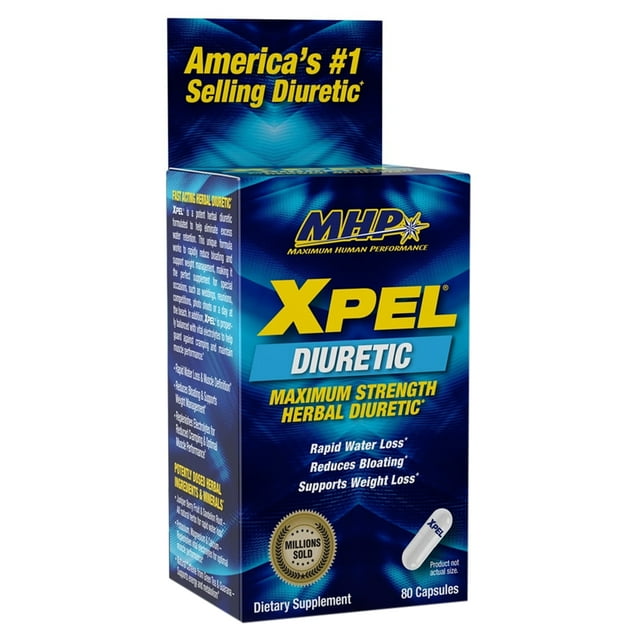 MHP Xpel Herbal Diuretic Capsules, Weight Loss, Electrolyte Balance
