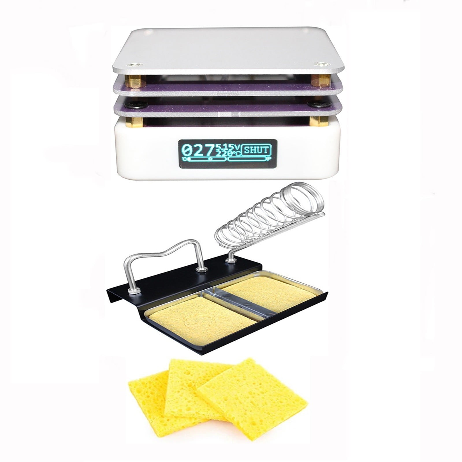 Mhp30 Mini Hot Plate Preheater Led Display Pcb Board Soldering Heating