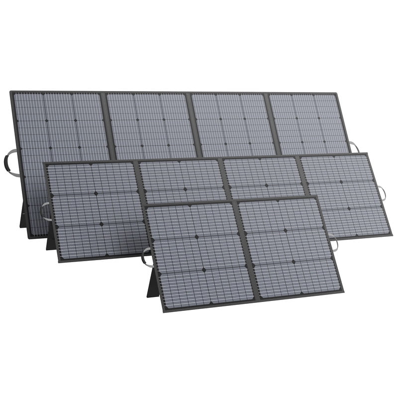 MHPOWOS 110W 220W 400W Portable Solar Panel Kit, IP67 Waterproof 23.5% High Efficiency Foldable Solar Charger with Adjustable Kickstand for Power Banks Outdoor Camping RVs Boat Off Grid System