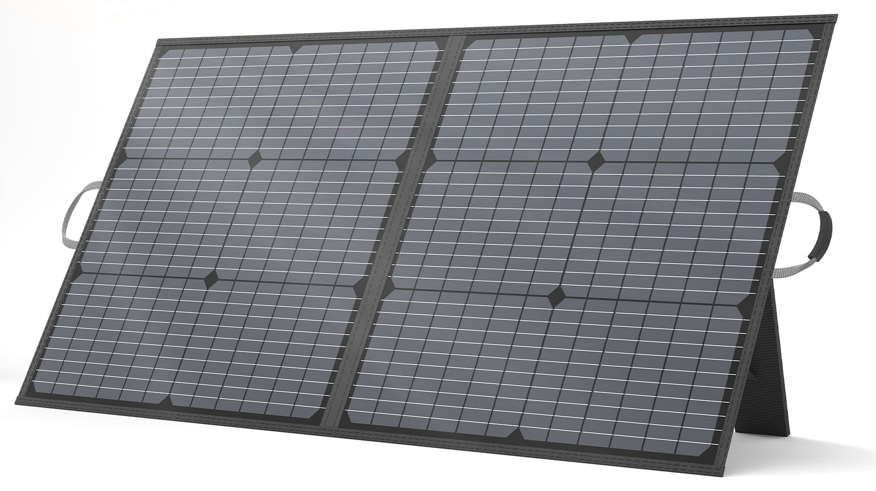 MHPOWOS 110W 20V Portable Foldable Solar Panel Power Station Solar Charging ith Aadjustable Stand For Outdoor Camping RV