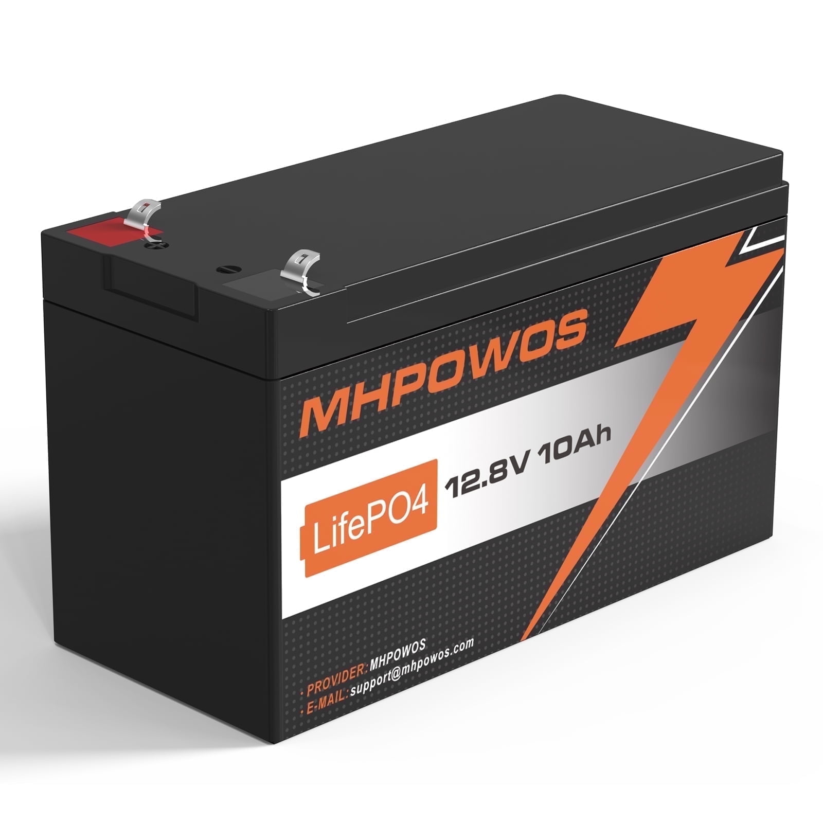 MHPOWOS 12V 10Ah Lithium Battery LiFePO4 Battery 3000+ Deep Cycles Built-in BMS for Camping Solar Off-Grid Fishing RV