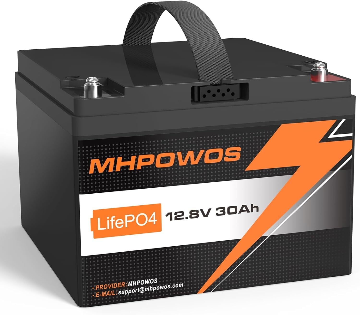 MHPOWOS 12V 30Ah LiFePO4 Lithium Battery LiFePO4 Battery 30A BMS 3000+ Cycles for Home Energy Yacht Outdoor Camping