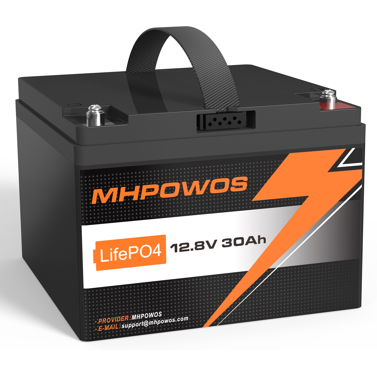 MHPOWOS 12V 30Ah LiFePO4 Lithium Battery LiFePO4 Battery 30A BMS 3000+ Cycles for Home Energy Yacht Outdoor Camping