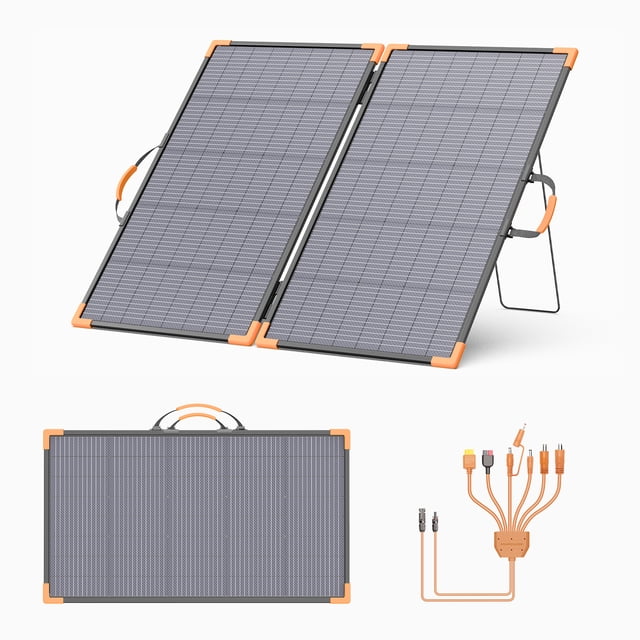 Bi Solar Panel MHPOWOS 200W Portable Bifacial Solar Panel for Power Station 25% High ...