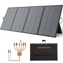 MHPOWOS Portable Solarpanel Kit 400W Foldable Solar Charger with Adjustable Kickstand for Outdoor Camping Off Grid Powerstation
