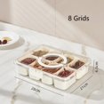 thumbnail image 1 of MHSIOAP-Snackle Box Container, Portable Snack Box with 8 Compartment Divided Serving Tray, Clear Storage Organizer with Lid and Handle for Fruit,Candy, Nuts,Veggies – Perfect for Road Trips,Parties, 1 of 4