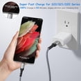 thumbnail image 1 of MHSIOAP-USB C Charger Block, 25W Super Fast Charger Type C Charging Block with 10FT USB C Cable for Samsung Galaxy S23 S24 Ultra S23+ S22 S21Plus S20FE Note 20 A52 A53 A54-White, 1 of 3