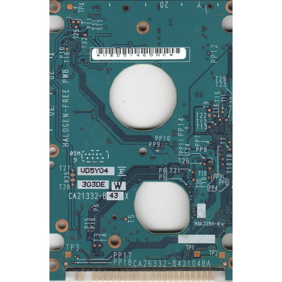 MHV2080AT PL, CA06557-B31300SN, CA26332-B43104BA, Fujitsu 80GB IDE 2.5 PCB