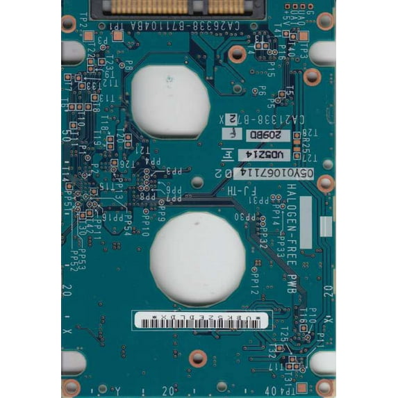 MHV2080BH, PN CA06672-B264000T, Fujitsu 80GB SATA 2.5 PCB