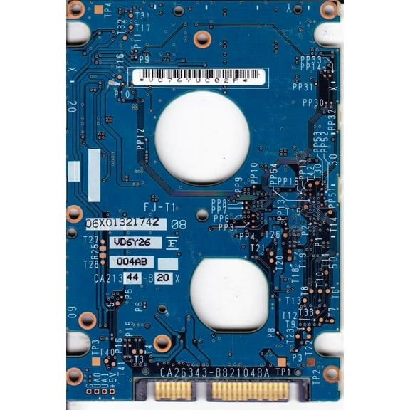 MHV2160BT PL, PN CA06596-B52000SN, CA26343-B82104BA TP1, Fujitsu 160GB SATA 2.5 PCB