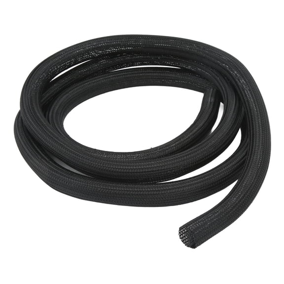 MHXCV 10FT Split Wire Loom Tubing Black 25MM Self Rolling High Temperature Resistance Cable Sleeves For Automotive RV Boat Home Wire Cord Protector Sleeving Organiser