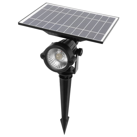 MHXCV 10W Solar Pathway Lights Outdoor, 1300 Lumens Super Bright Landscape Spotlight, IP65 Waterproof LED Lawn Lamp with 4000mAh Battery for Garden, Yard, Walkway, Warm White 3000K (1 Count)
