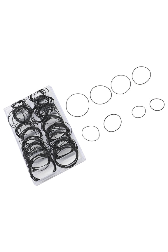 180pcs O Ring Watch Back Gasket Set, 18 Sizes Rubber Sealing Washers for Professional Watch Repair, Water Resistant Assortment Kit, 0.02-0.024 inches / 0.5-0.6 mm Thickness